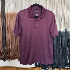 Burgundy Croft & Barrow quick dry polo; perfect condition